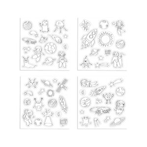 Ruimtevaart Stickers Kleuren 8 Ruimtevaart Stickers Kleuren - Afbeelding 4