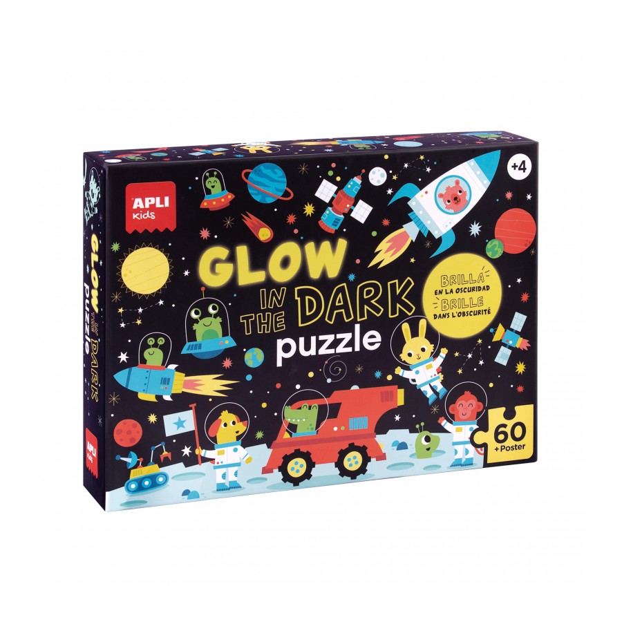 heilig Verovering Voorman APLI Kids Glow In The Dark Puzzel Ruimte | Kids Made