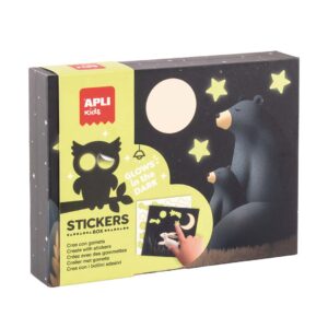 APLI Kids 50 Glow in the Dark Beren Stickerspel