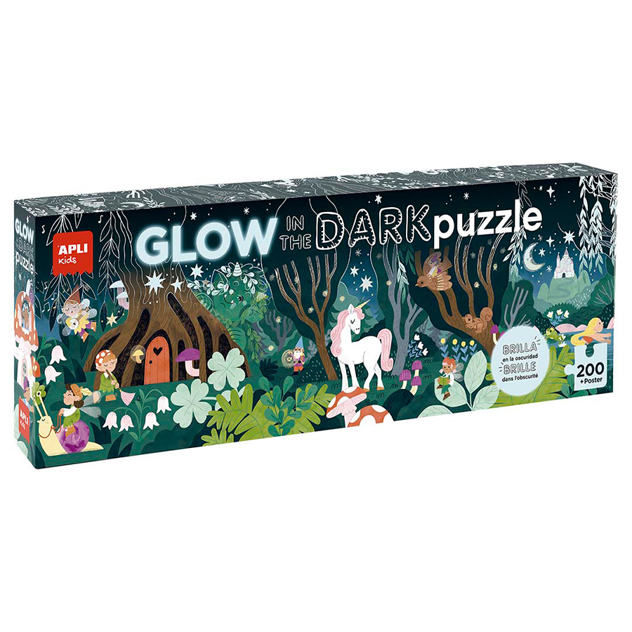 APLI Kids 36 Magisch Bos | Glow in the Dark Puzzel