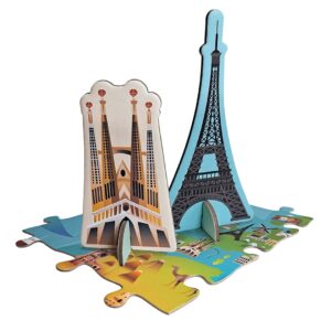 Wereldmonumenten Puzzel – De Wereld in 240 Stukjes! 6 Wereldmonumenten Puzzel – De Wereld in 240 Stukjes! - Afbeelding 3