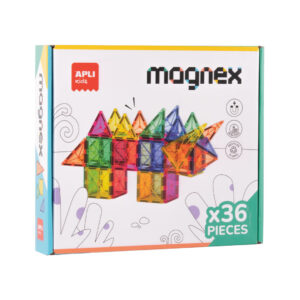 APLI Kids 44 Magnetische Bouwstenen Transparant (36x)