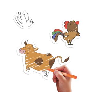 Boerderij Stickers Kleuren - Afbeelding 5