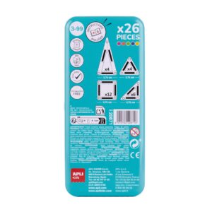 Mini Magnetische Bouwstenen Transparant 7 Mini Magnetische Bouwstenen Transparant - Afbeelding 3