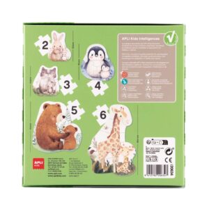 Mijn Eerste Mama & Baby Dieren Puzzel 6 Mijn Eerste Mama & Baby Dieren Puzzel - Afbeelding 3