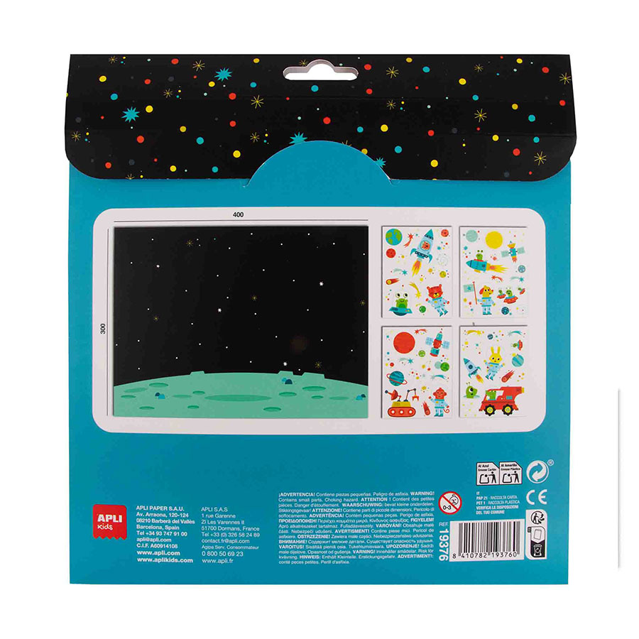 Stickerspel Ruimtereis 1 aplikids 19376 ruimte stickerspel