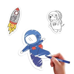 Ruimtevaart Stickers Kleuren 9 Ruimtevaart Stickers Kleuren - Afbeelding 5