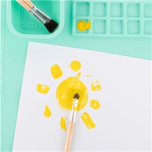 Groene siliconen schilder- & Knutselmat - Afbeelding 5