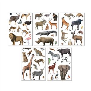 Stickerset Savannedieren 5 Stickerset Savannedieren - Afbeelding 3